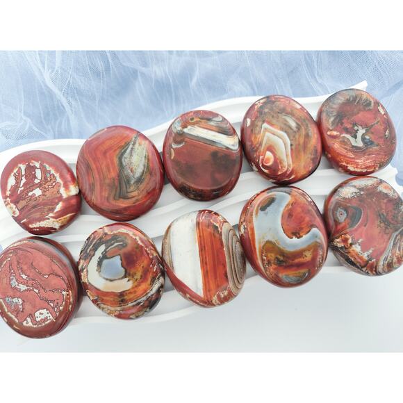 Warring States Red Agate Palm Stone - Picture 3 of 10
